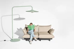 Archigrande Lampe sur pied d’extérieur, vert, 180x84x233 cm
