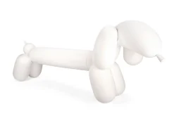 Attackle! Petit banc de jardin, blanc, 195x55x77.5 cm