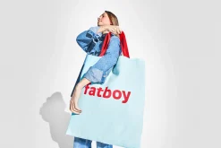 Baggy-Bag Sac en coton, bleu, 61x55 cm