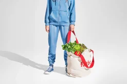Baggy-Bag Sac en coton, rose, 61x55 cm