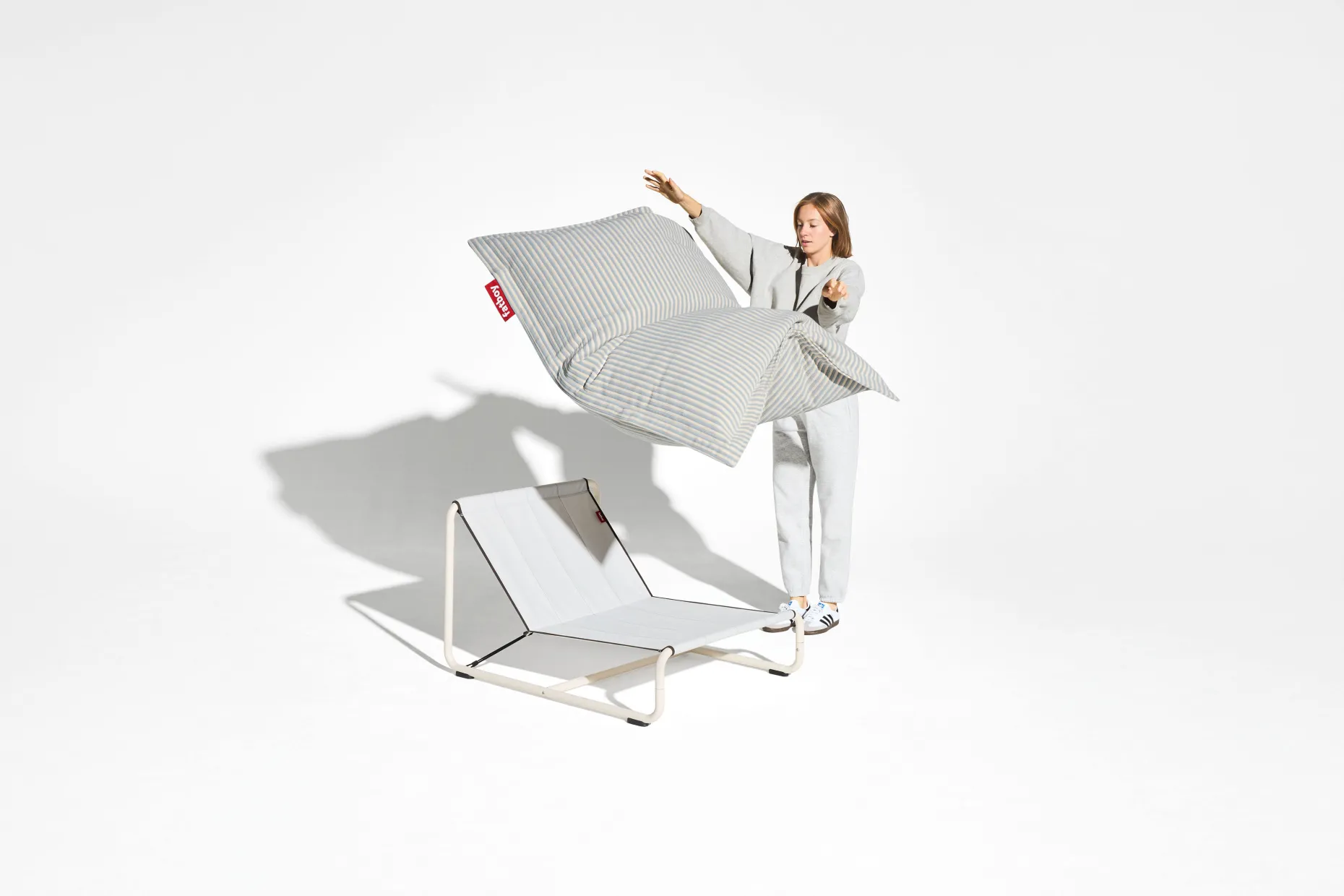 Beanbase Fauteuil poire, blanc,cm