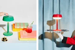 Bellboy Lampe de table sans fil, vert, 18x18x30 cm