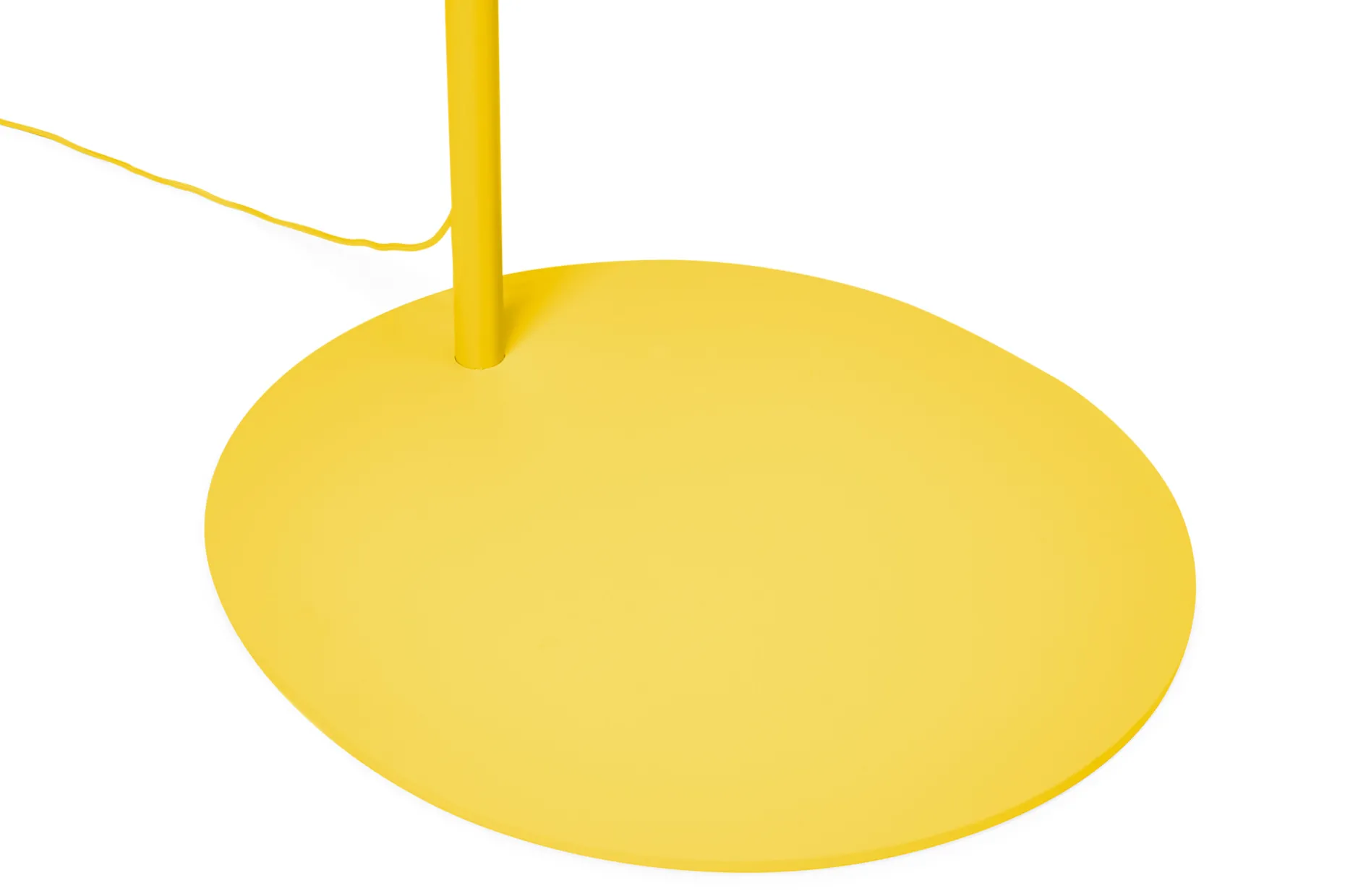 Big Lebow Arc lamp, jaune, 186x234 cm