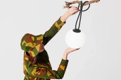 Bolleke Lampe rechargeable, black, 20x20x20 cm