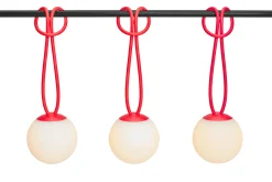 Bolleke Mini set (3 pcs) Petites lampes rechargeables, rouge, 12x12 cm