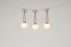 Bolleke Mini set (3 pcs) Petites lampes rechargeables, marron, 12x12 cm