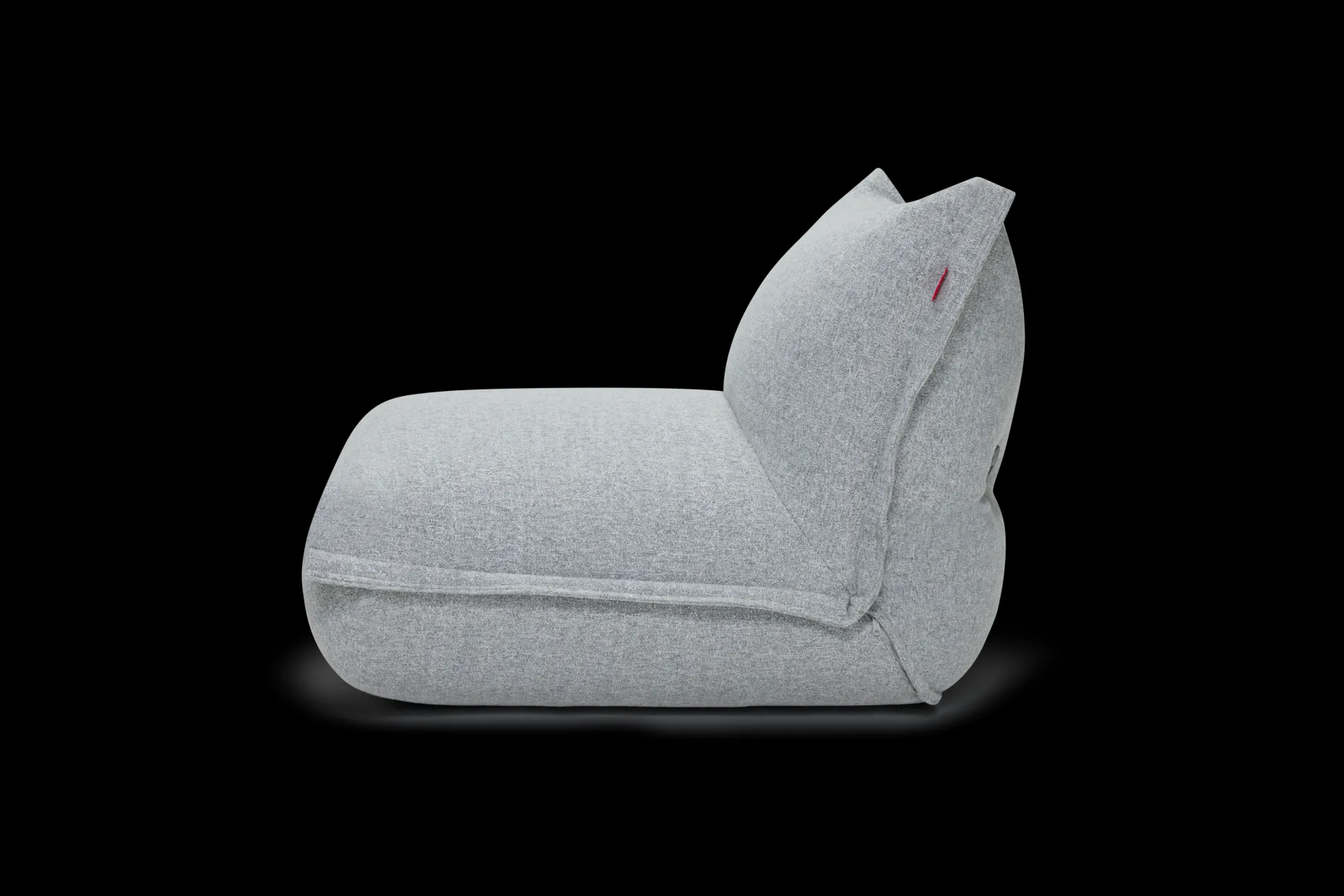 BonBaron Slim Boucle Fauteuil lounge, gris, 102x85x75 cm