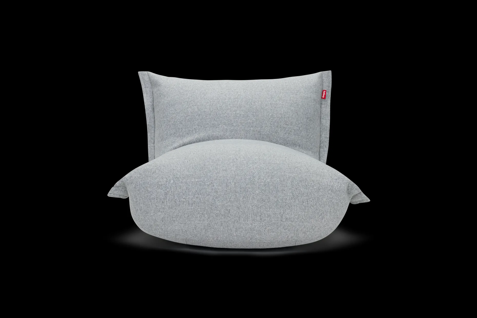 BonBaron Slim Boucle Fauteuil lounge, gris, 102x85x75 cm