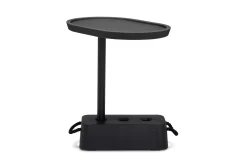 Brick Table Table d’appoint d’extérieur, black, 56x39x63.5 cm