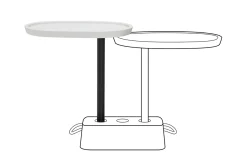 Brick's Buddy Table supplémentaire pour Brick Table, 56x39x69.05 cm