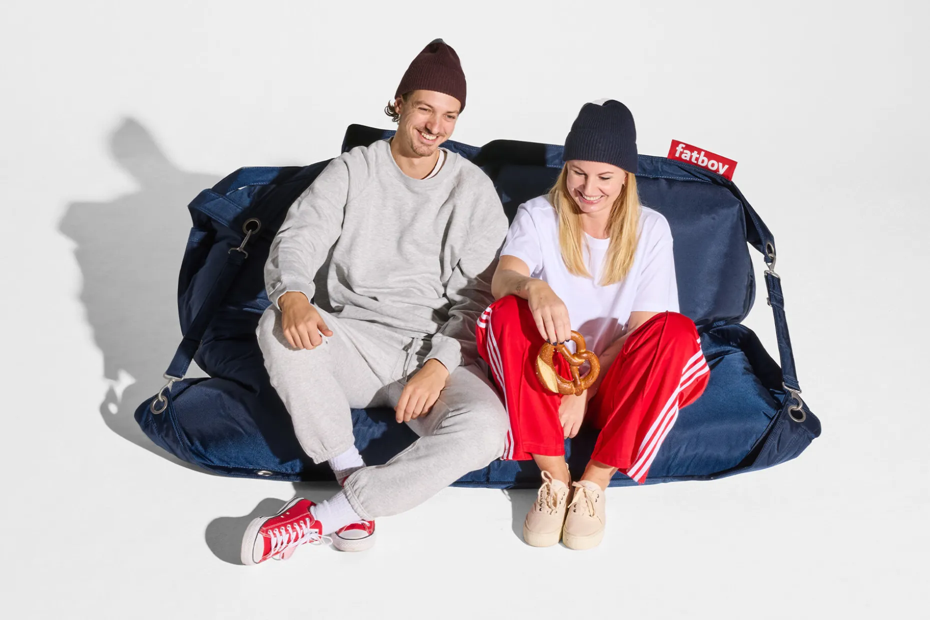 Buggle-Up Pouf, bleu, 137x185 cm