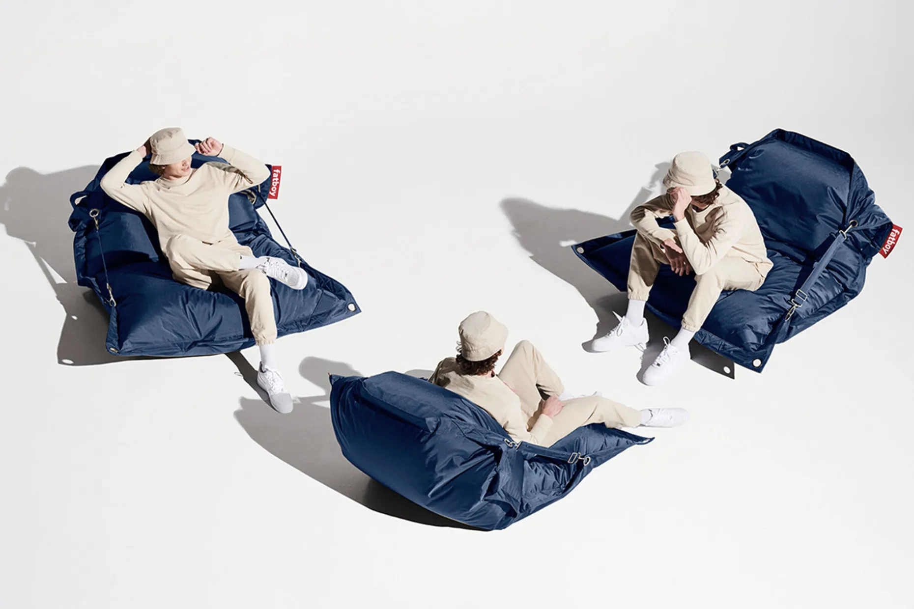 Buggle-Up Pouf, bleu, 137x185 cm