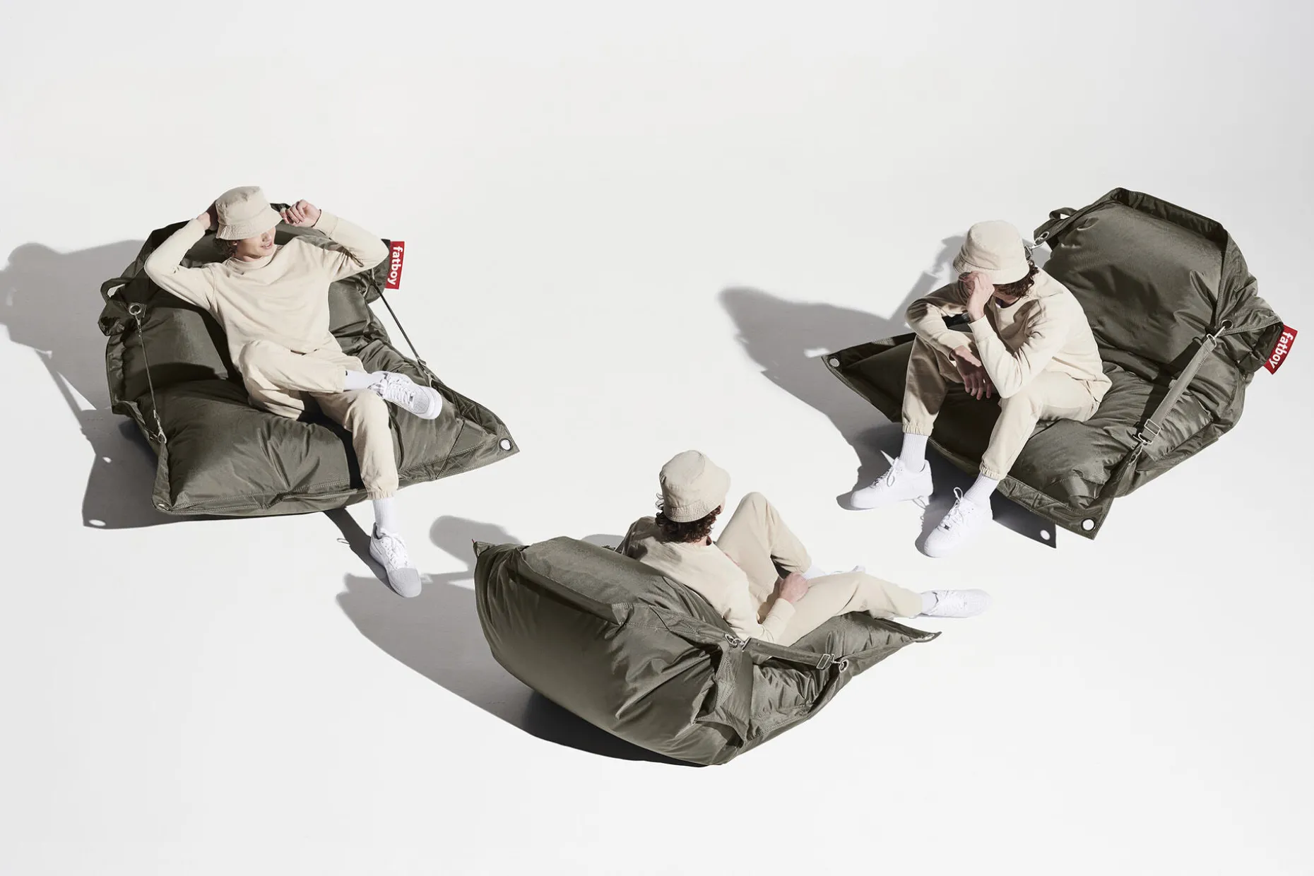 Buggle-Up Pouf, marron, 137x185 cm