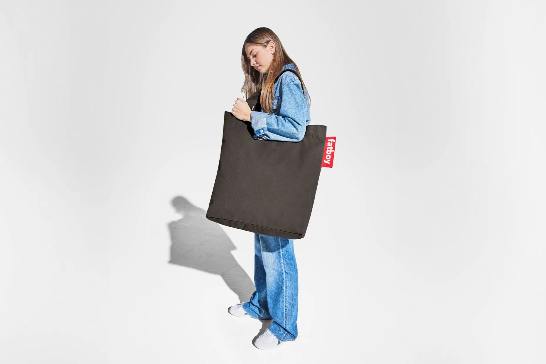 Carry-All-Bag Sac en coton, 61x55 cm