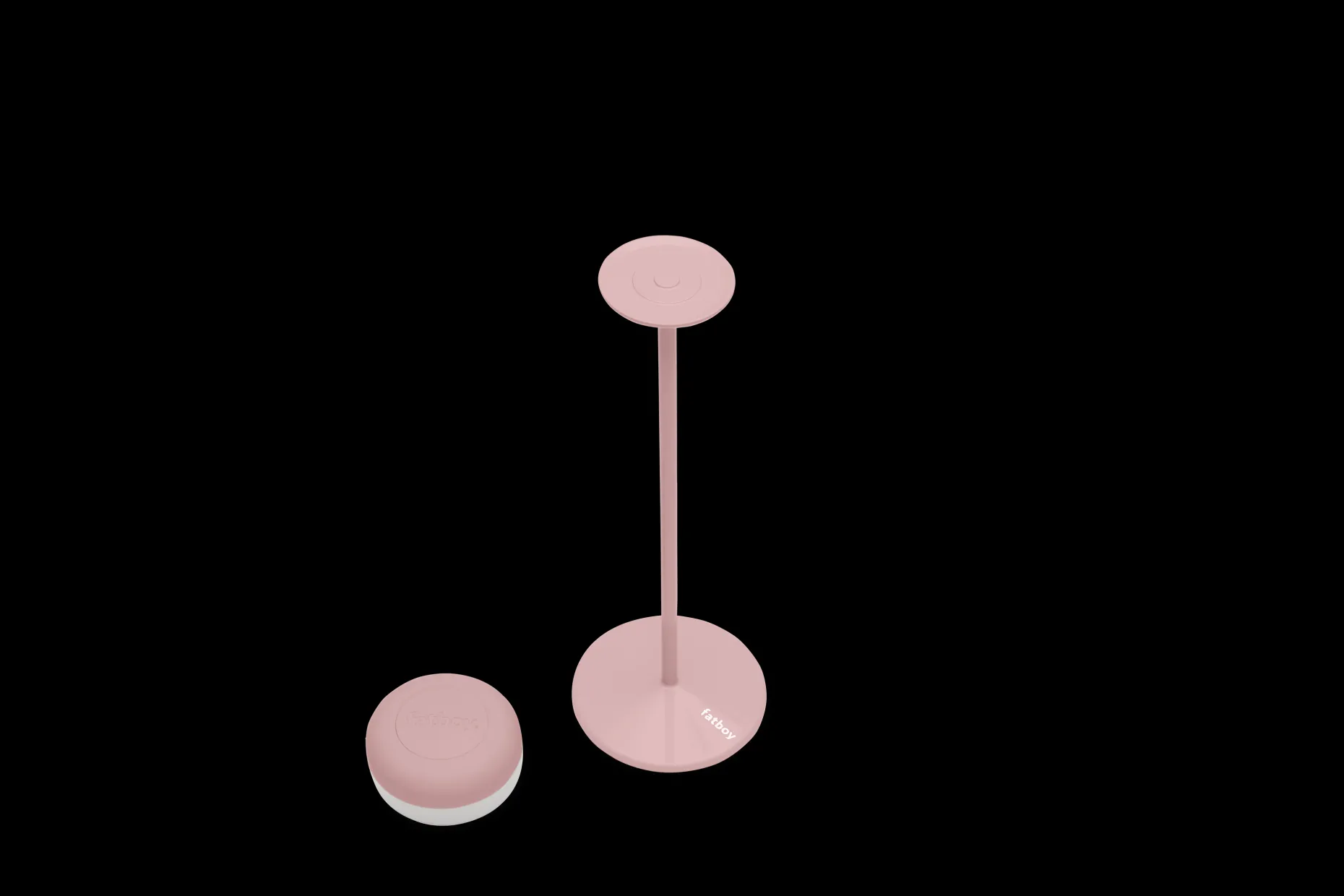Cheerio Lampe de table sans fil, rose, 8x8x25.8 cm