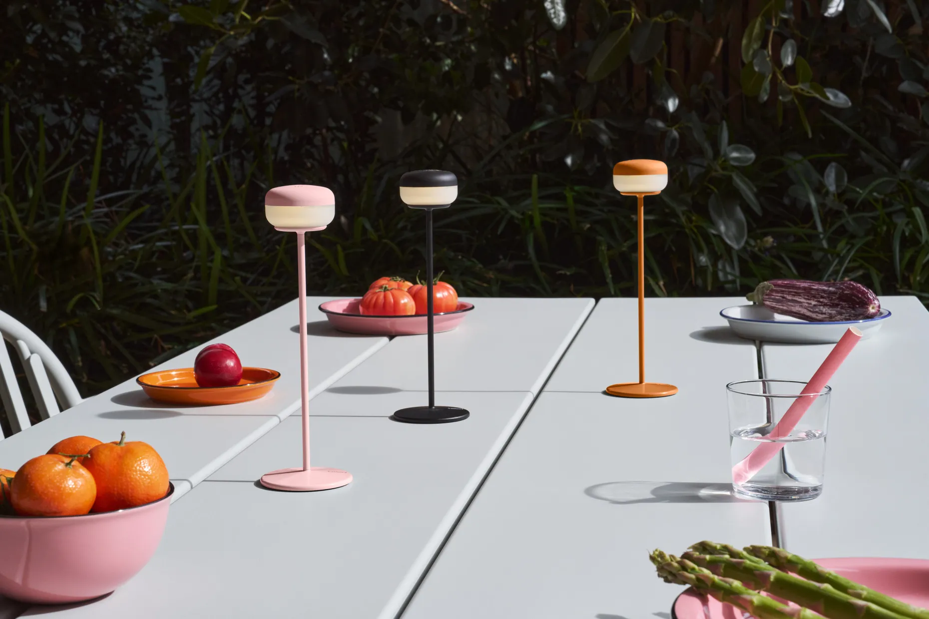 Cheerio Lampe de table sans fil, rose, 8x8x25.8 cm