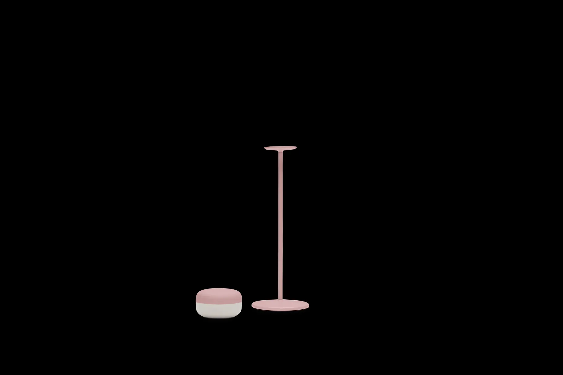 Cheerio Lampe de table sans fil, rose, 8x8x25.8 cm
