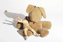 Co9 XS Teddy Lapin en peluche, marron, 180x150x50 cm