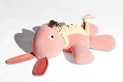 Co9 XS Teddy Lapin en peluche, rose, 180x150x50 cm