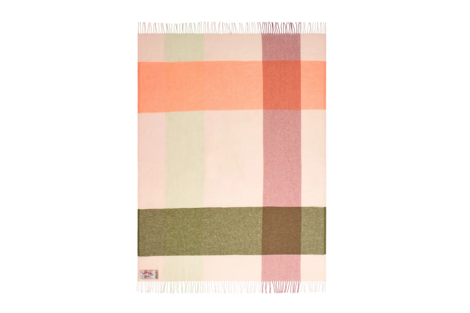 Colour Blend Blanket Couverture en laine, orange, 130x185 cm