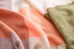Colour Blend Blanket Couverture en laine, orange, 130x185 cm