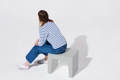 Concrete Seat Tabouret d’extérieur, 40x50x43 cm