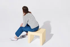Concrete Seat Tabouret d’extérieur, beige, 40x50x43 cm