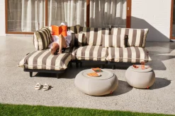 Dumpty Outdoor Tables basses d'extérieur, gris, 78x78x21 cm