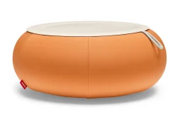 Dumpty Outdoor Tables basses d'extérieur, orange, 78x78x21 cm