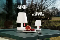 Edison La Surprise Petite lampe de table rechargeable, 9.7x9.7x15 cm