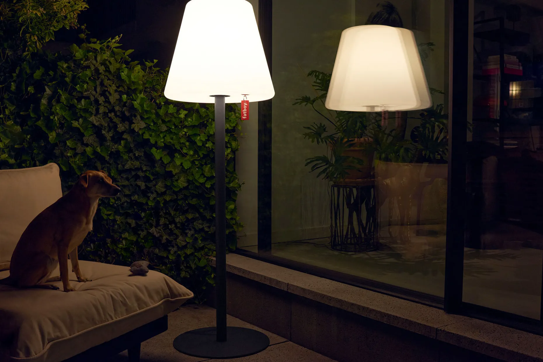 Edison the Giant Grande lampe sur pied, blanc, 58x58x182 cm