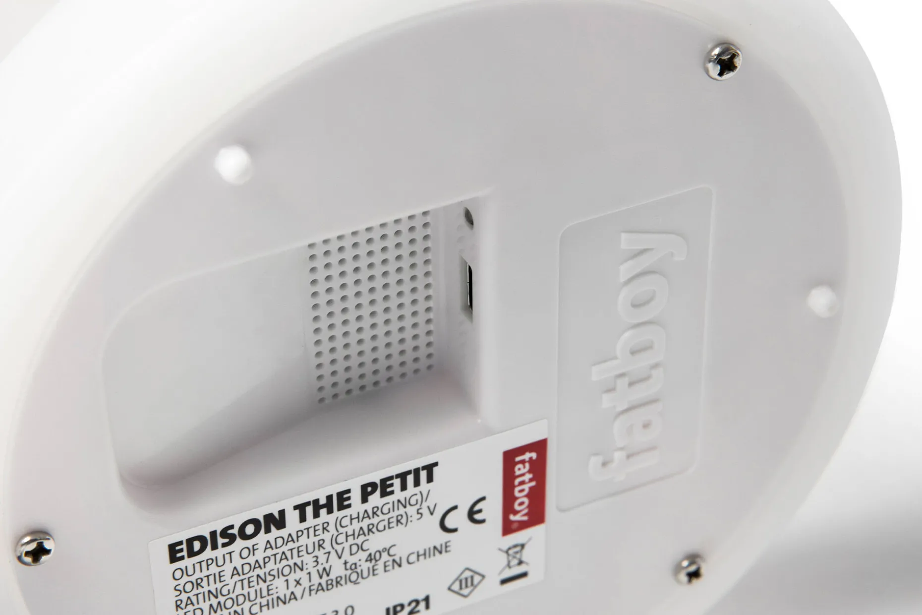 Edison the Petit Lampe de table rechargeable, 16x16x25 cm