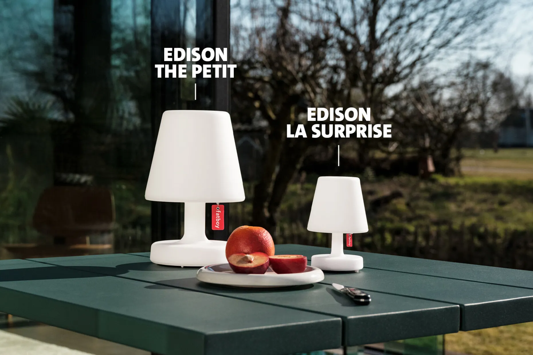 Edison the Petit Lampe de table rechargeable, 16x16x25 cm