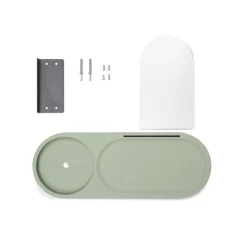 Edison the Petit Residence Étagère murale pour Edison the Petit, vert, 46x17.5x25.1 cm