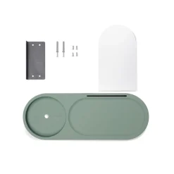 Edison the Petit Residence Étagère murale pour Edison the Petit, vert, 46x17.5x25.1 cm