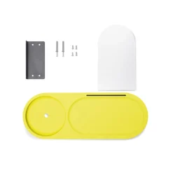 Edison the Petit Residence Étagère murale pour Edison the Petit, jaune, 46x17.5x25.1 cm