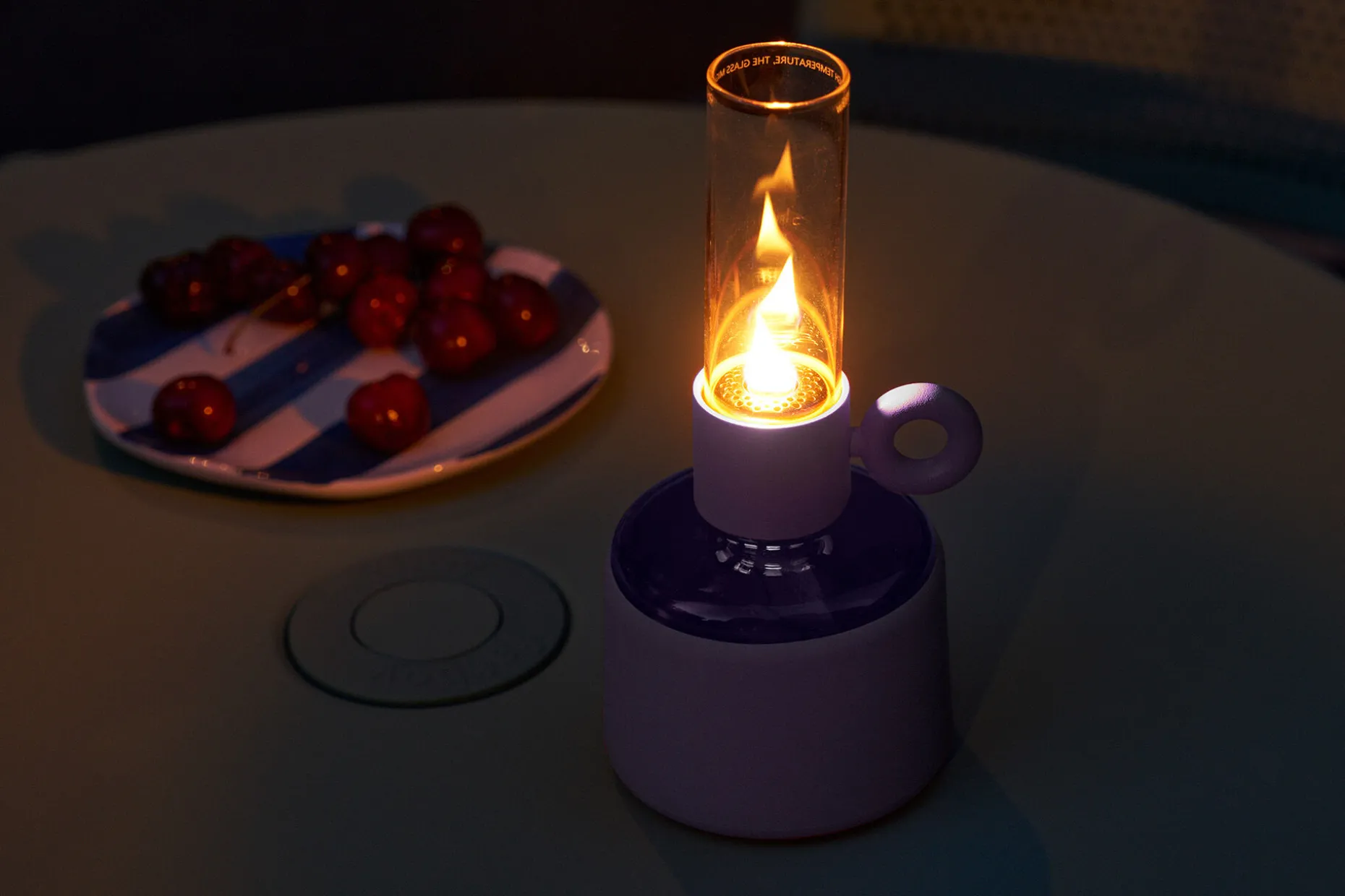 Flamtastique XS Lampe à huile, violet, 10.5x22.5 cm