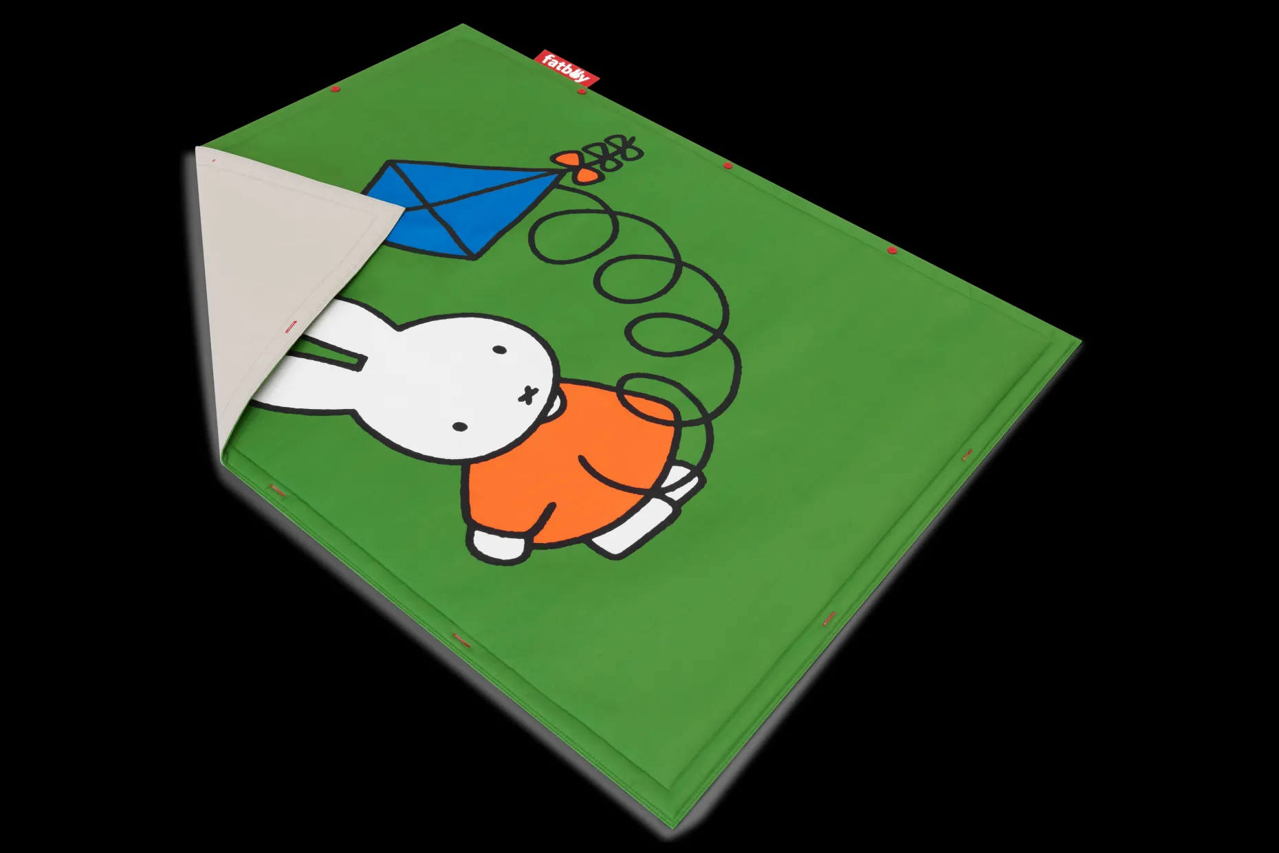 Flying Carpet x Miffy Tapis de jeu Miffy, vert, 180x140 cm