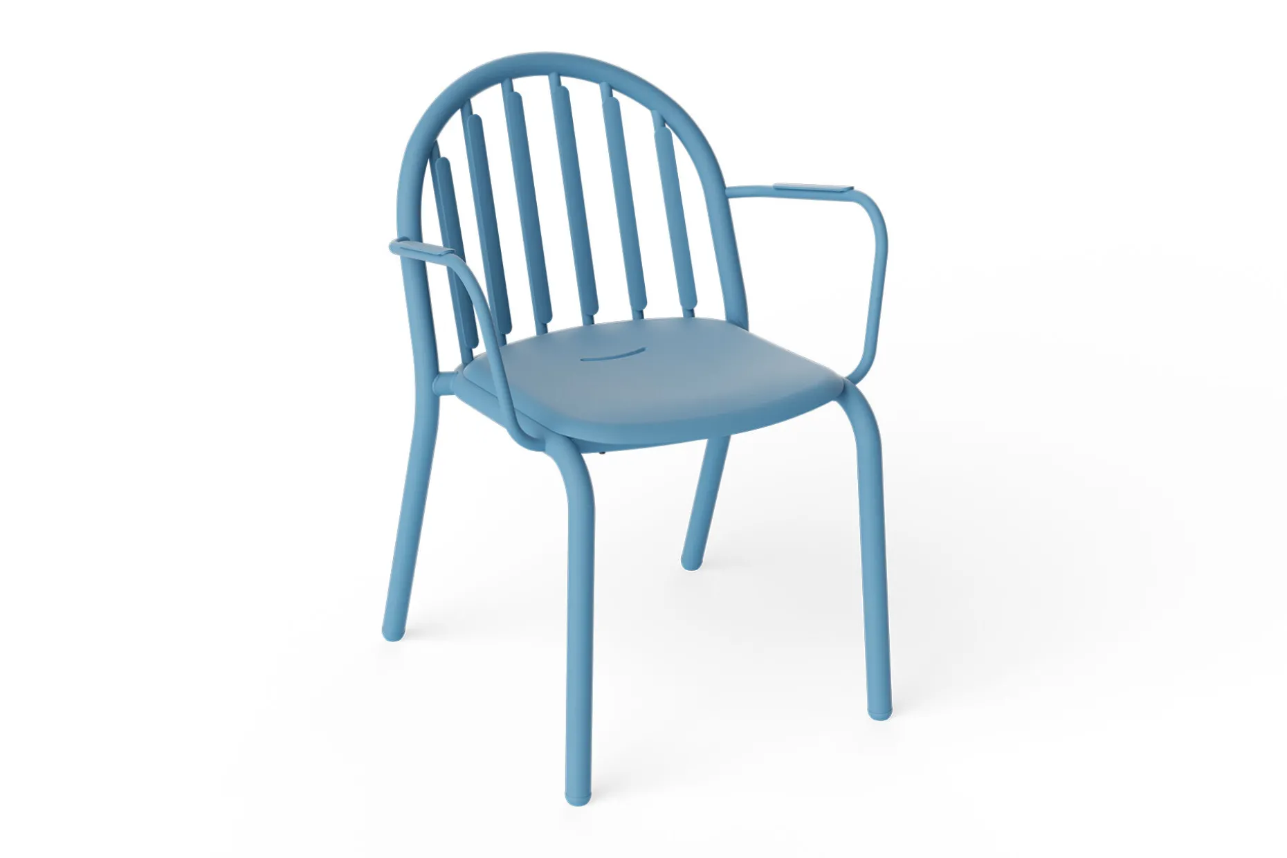 Fred's Armchair Chaise de jardin avec accoudoirs, bleu, 60x59.5x80.5 cm