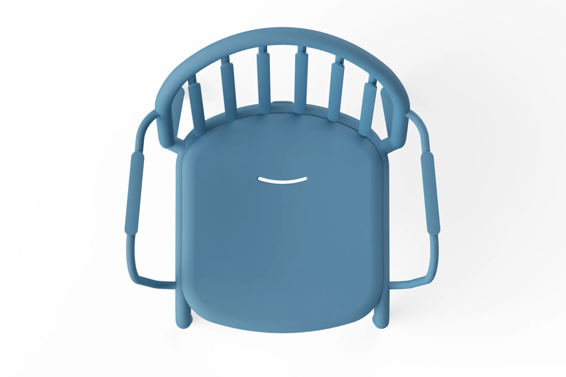 Fred's Armchair Chaise de jardin avec accoudoirs, bleu, 60x59.5x80.5 cm