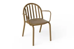 Fred's Armchair Chaise de jardin avec accoudoirs, marron, 60x59.5x80.5 cm