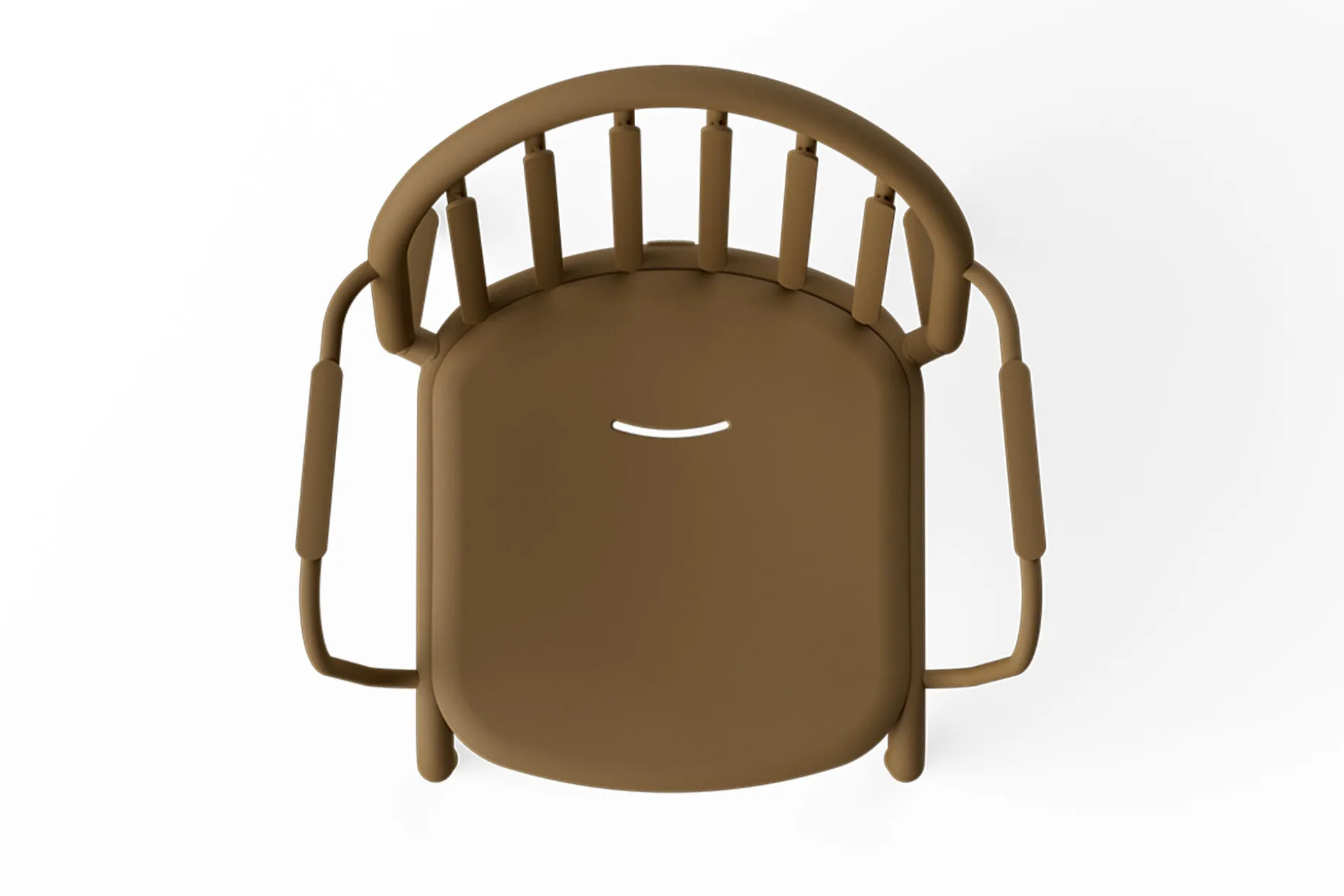 Fred's Armchair Chaise de jardin avec accoudoirs, marron, 60x59.5x80.5 cm