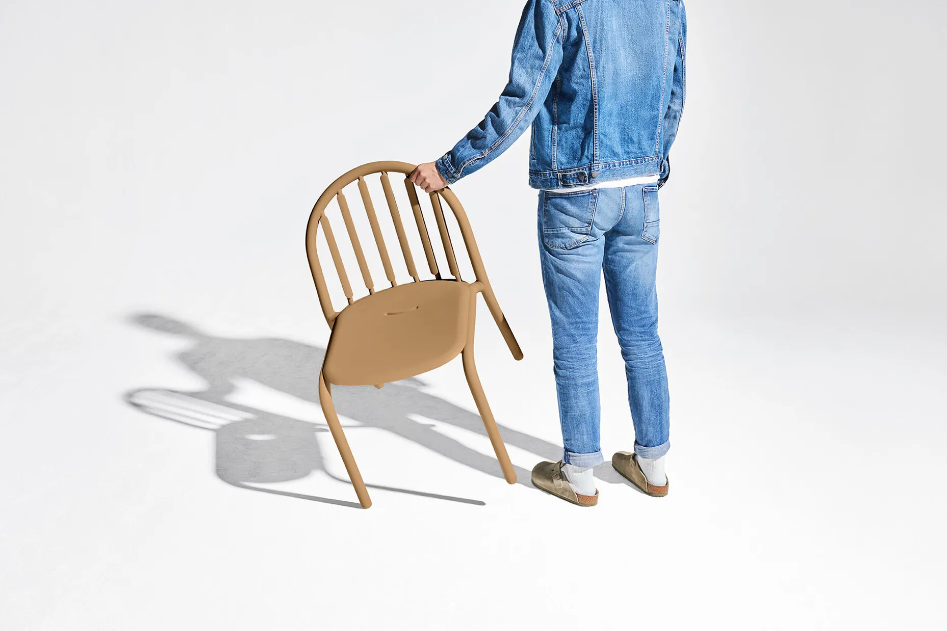 Fred's Armchair Chaise de jardin avec accoudoirs, marron, 60x59.5x80.5 cm
