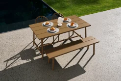 Fred's Bench Banc de jardin, marron, 160x40x46.5 cm