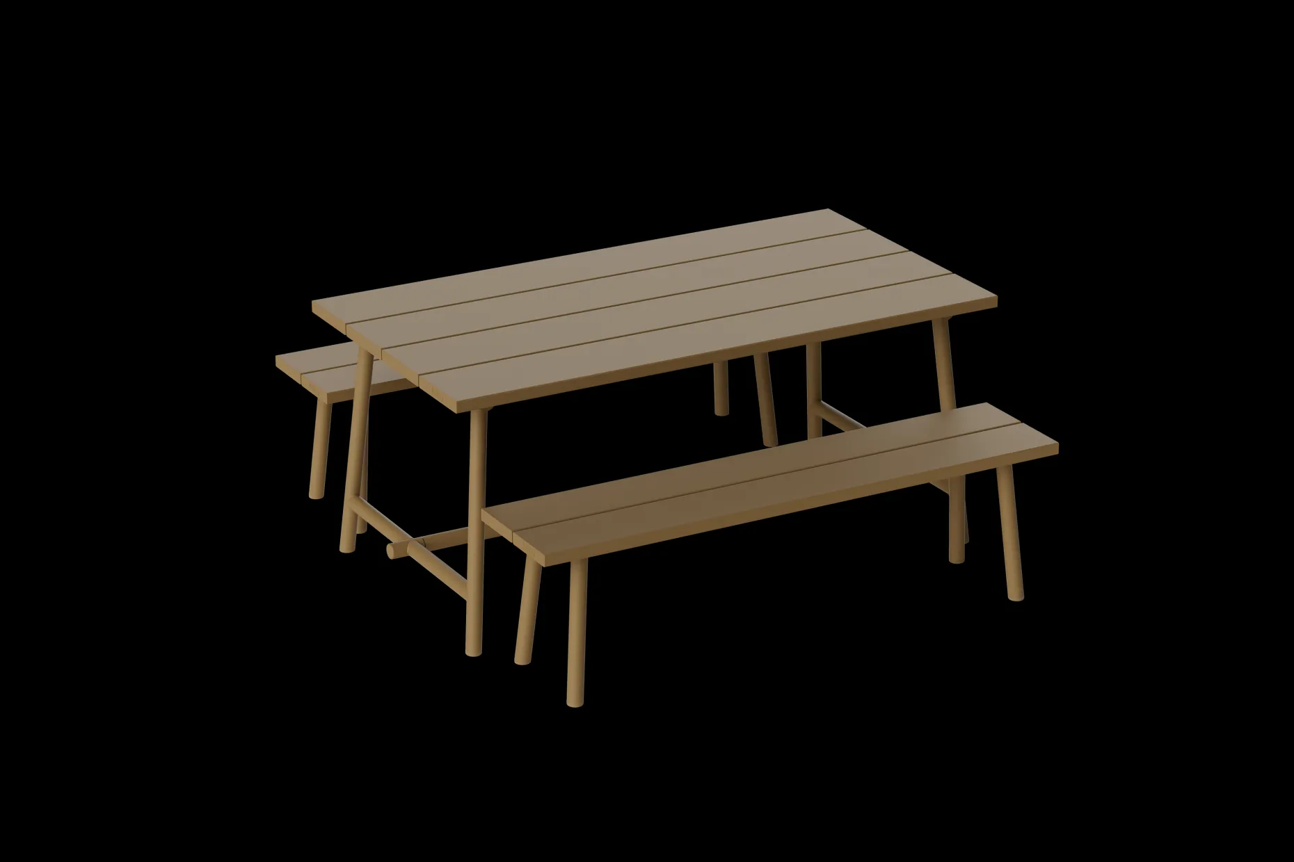 Fred's Bench Banc de jardin, marron, 160x40x46.5 cm