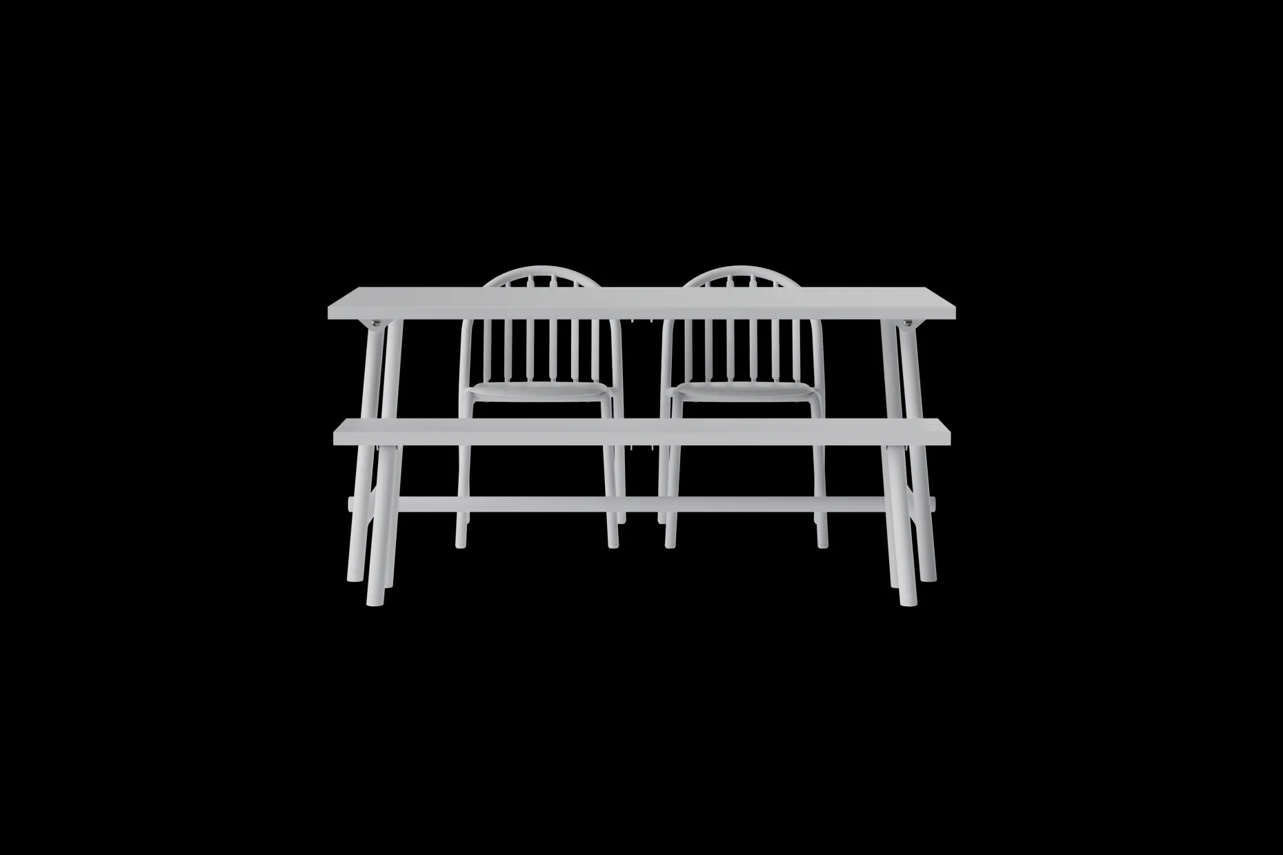 Fred's Bench Banc de jardin, 160x40x46.5 cm