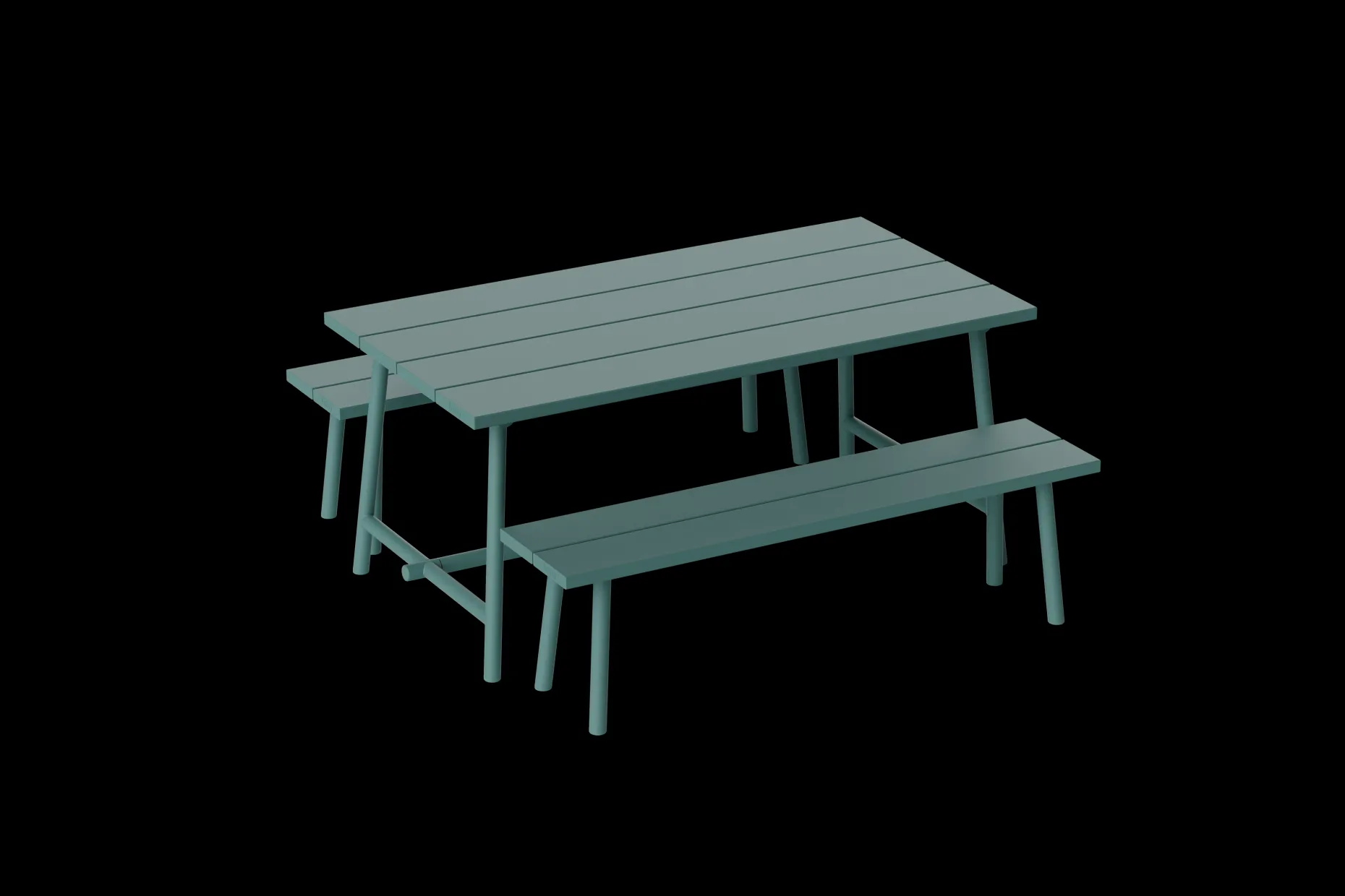 Fred's Bench Banc de jardin, vert, 160x40x46.5 cm