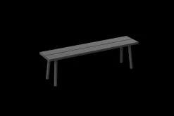 Fred's Bench Banc de jardin, black, 160x40x46.5 cm