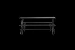Fred's Bench Banc de jardin, black, 160x40x46.5 cm