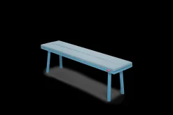 Fred's Bench Pillow Coussin d’extérieur, bleu, 160x40x3.5 cm